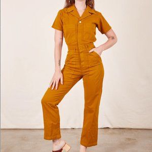 Big Bud Press Shortsleeve Jumpsuit Small Spicy Mustard